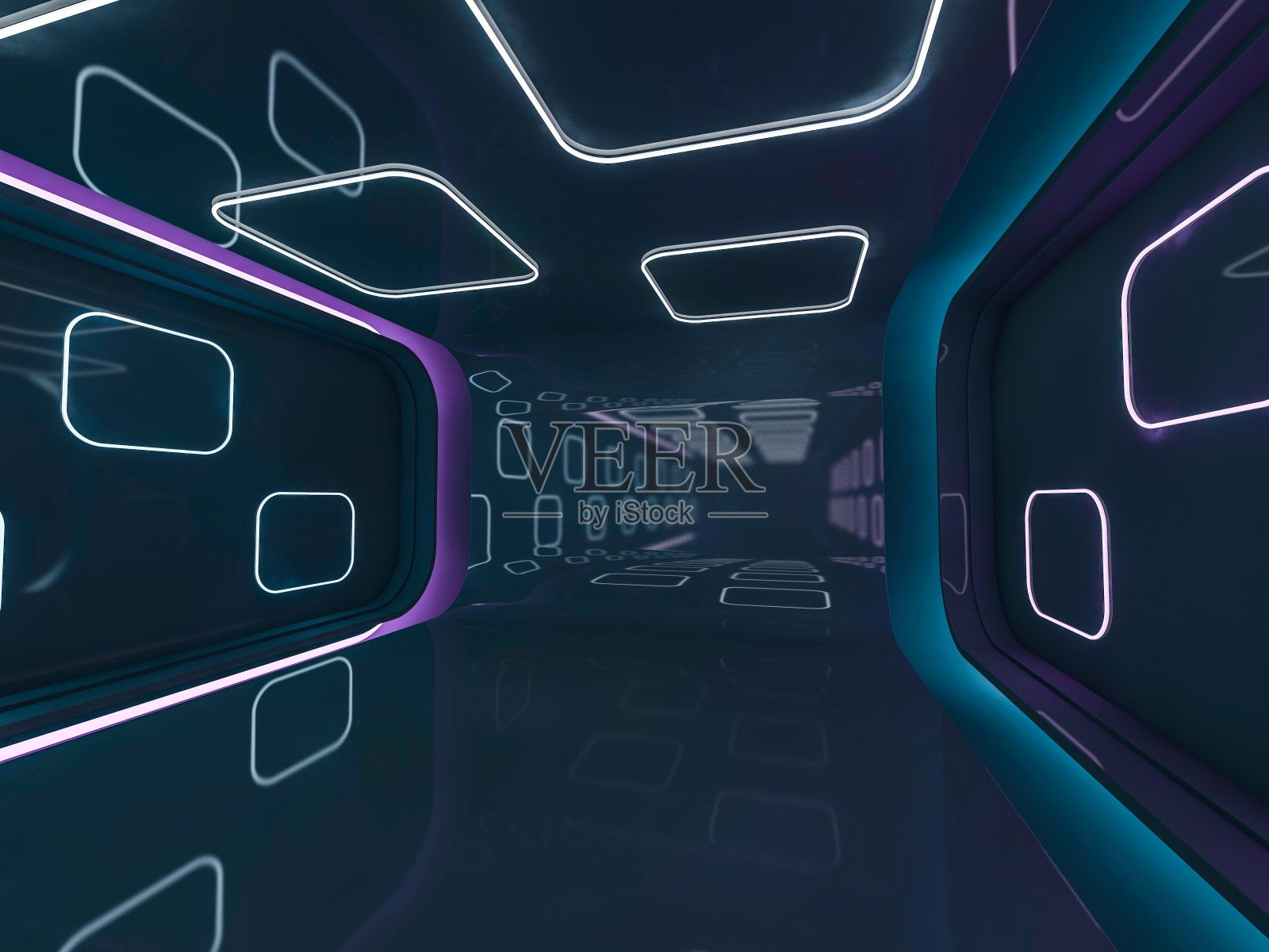 抽象的现代建筑背景。3 d照片摄影图片