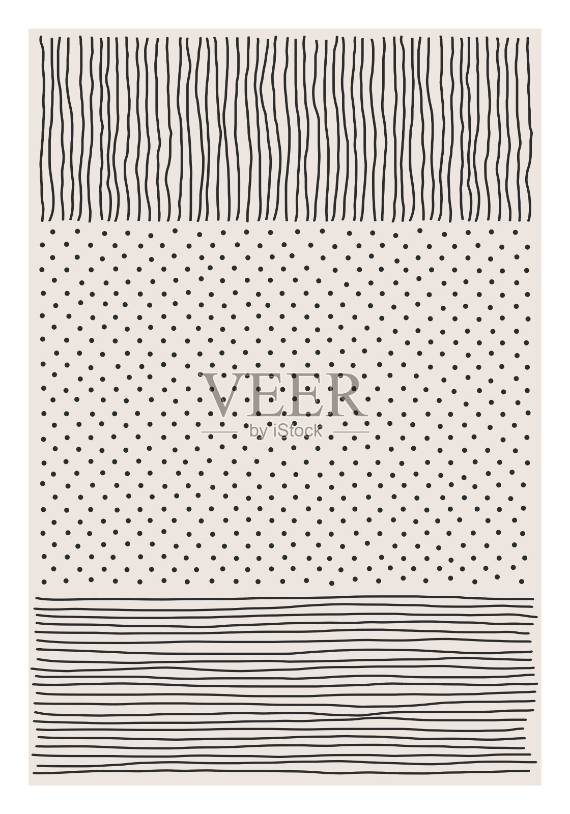 时尚抽象创意极简艺术手绘构成插画图片素材