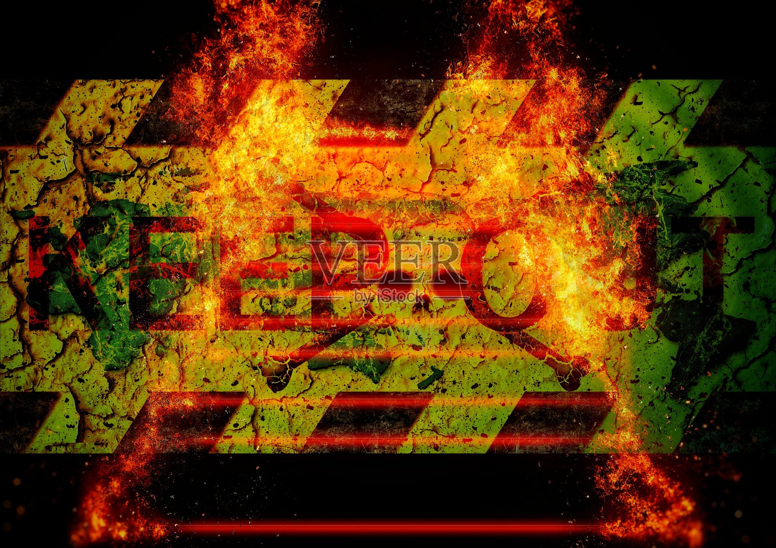 通往地狱的火焰楼梯的3D插图照片摄影图片