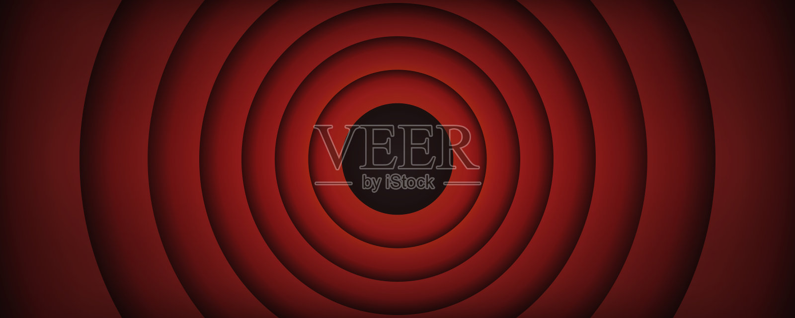 旧电影结束屏幕背景，结束矢量插图插画图片素材