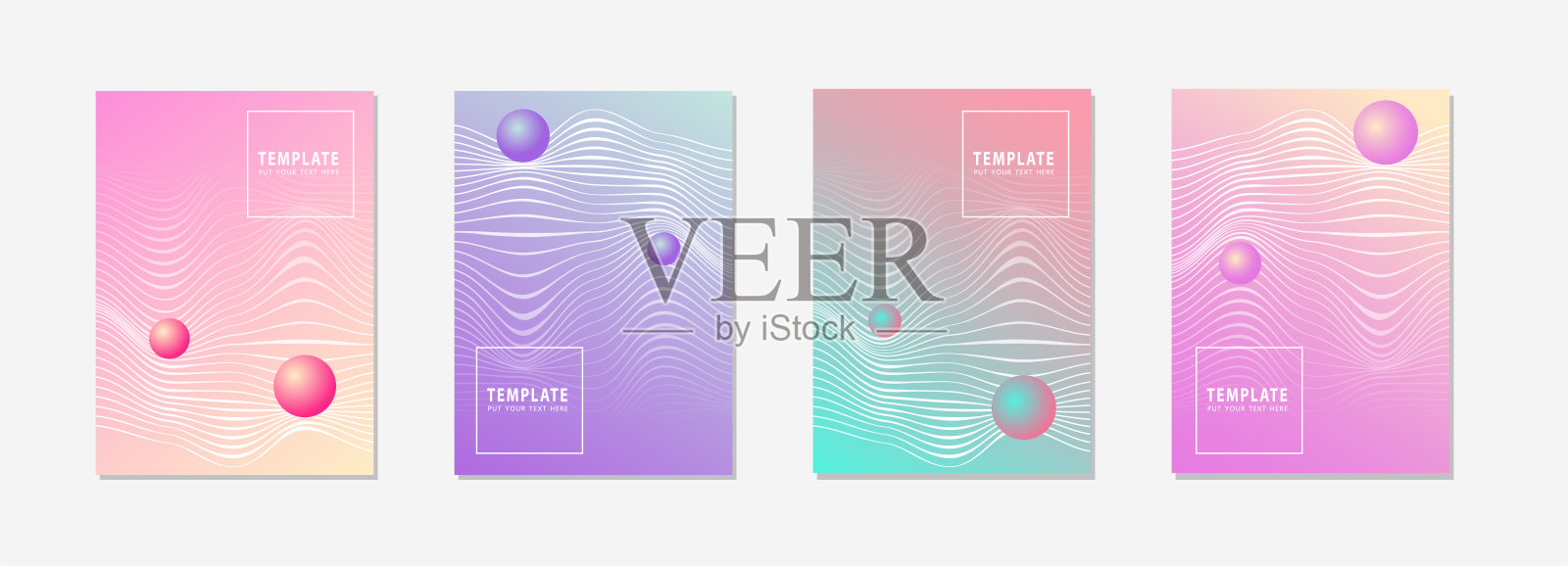 艺术封面或海报设计。创造性的背景颜色。插画图片素材