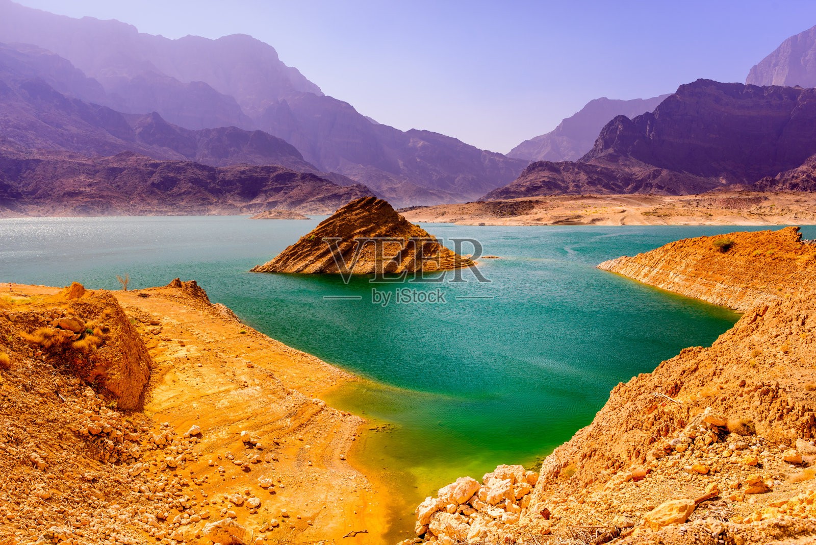 阿曼瓦迪代加的秀丽风光照片摄影图片