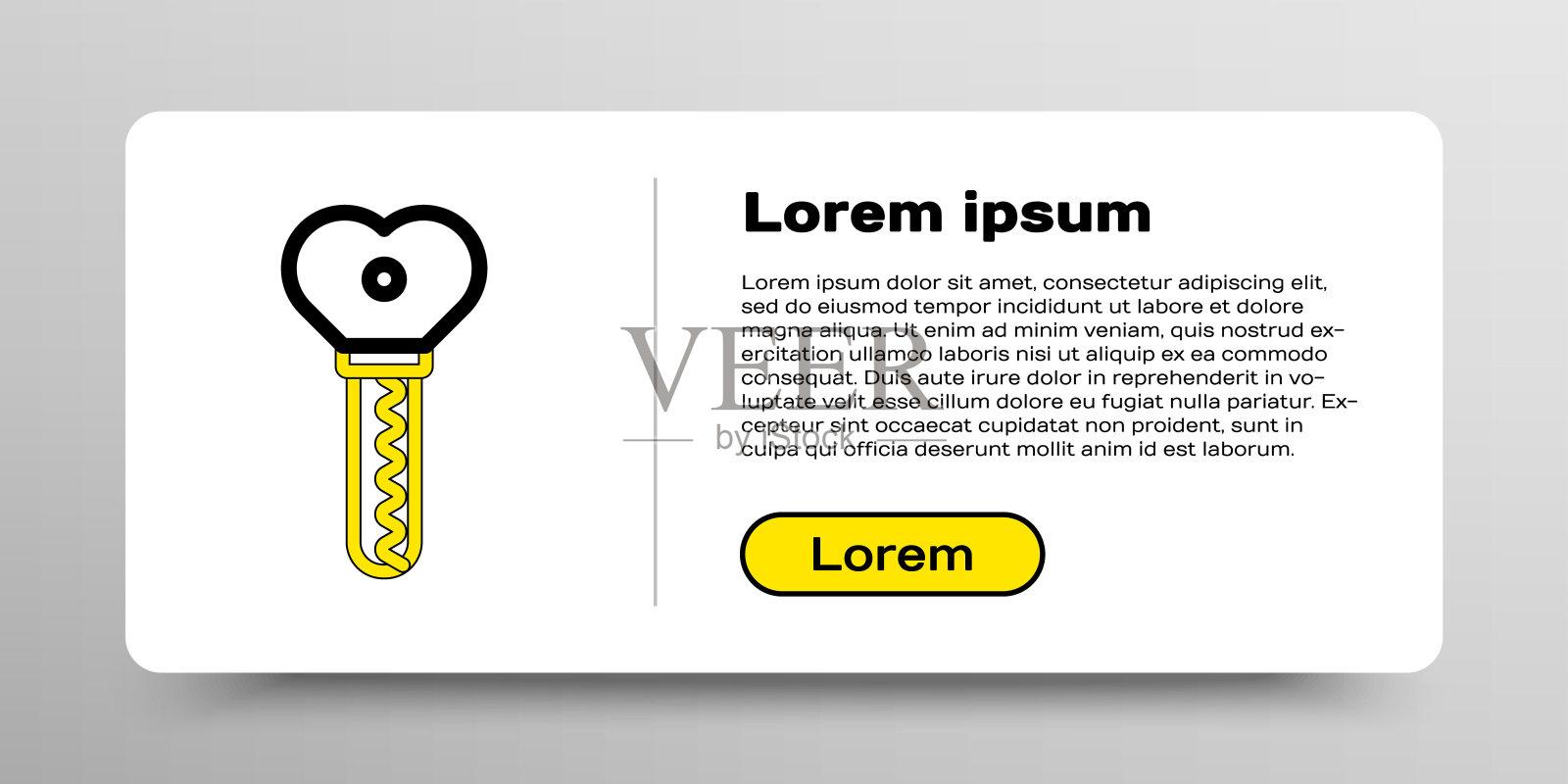 线键心形图标孤立在白色背景。情人节。色彩斑斓的轮廓的概念。向量插画图片素材