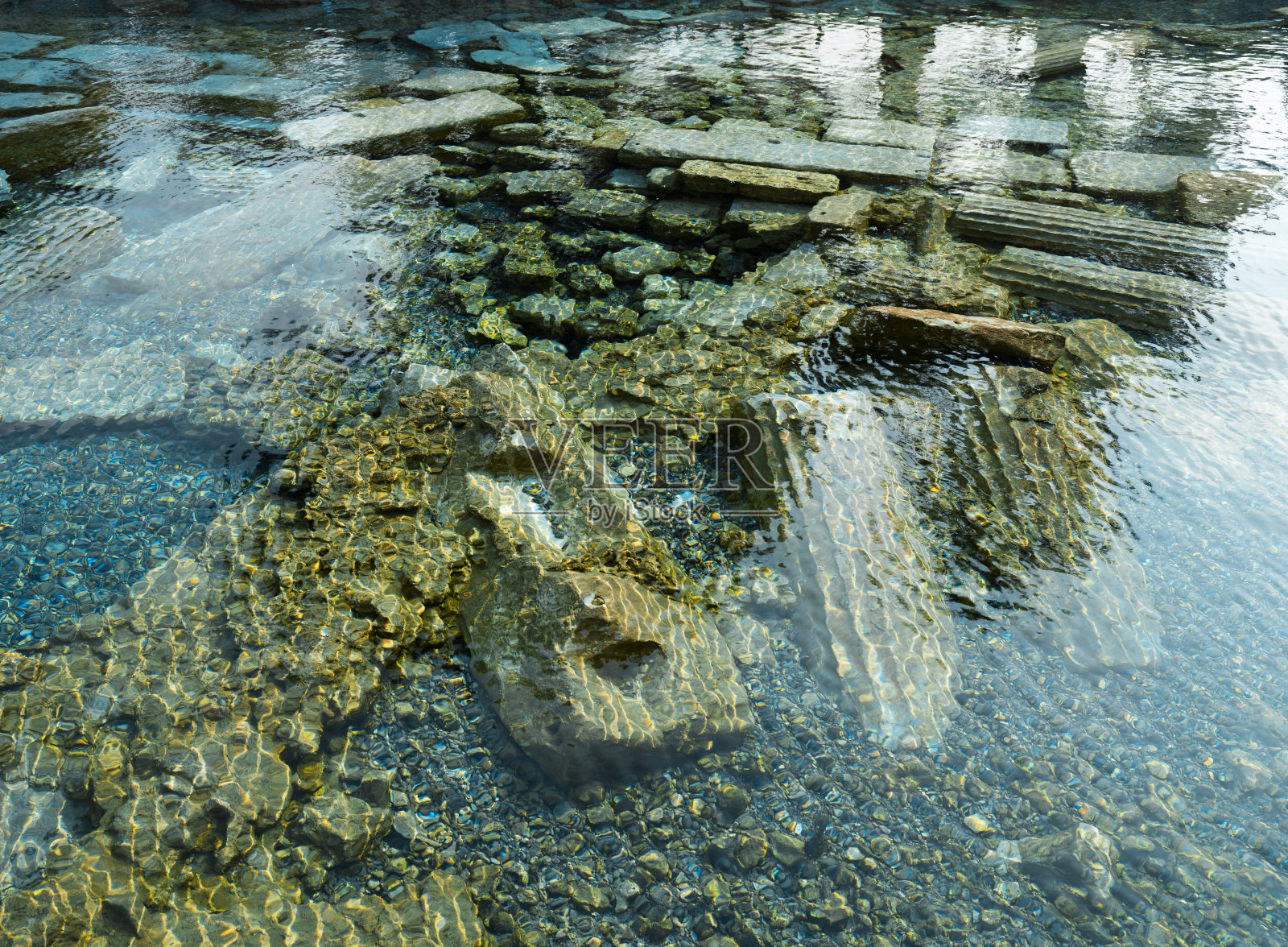 土耳其棉花堡的温泉和遗址照片摄影图片