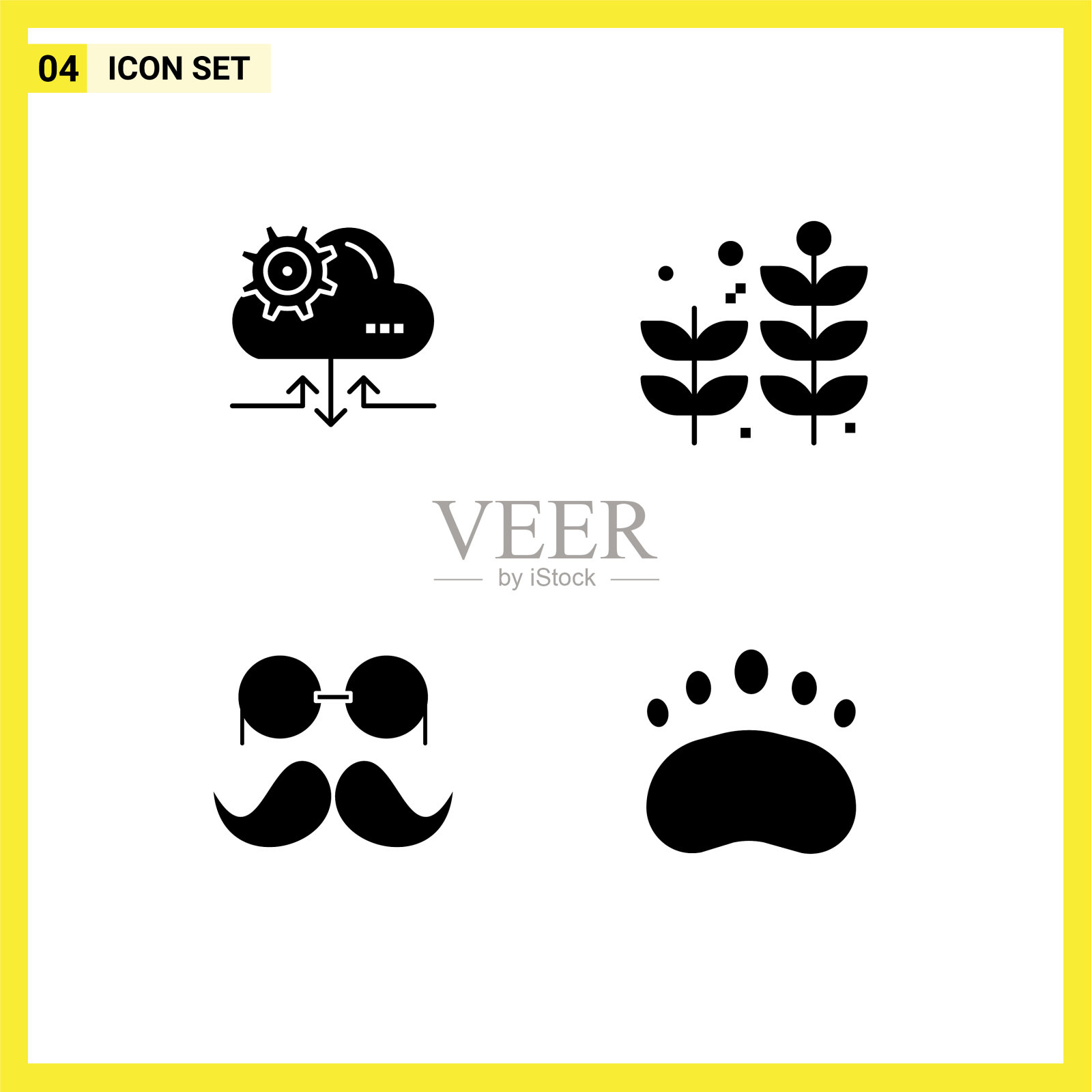 组4实字形符号和符号为插画图片素材