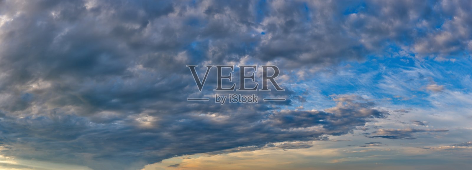 夏日日落的色彩照片摄影图片