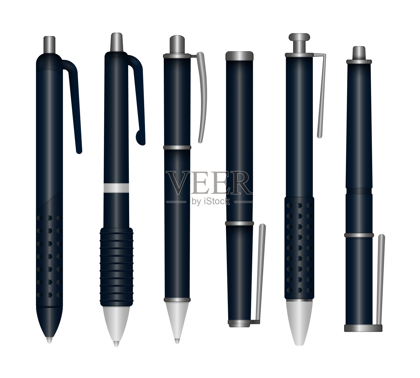 现实写的钢笔。设计元素图片