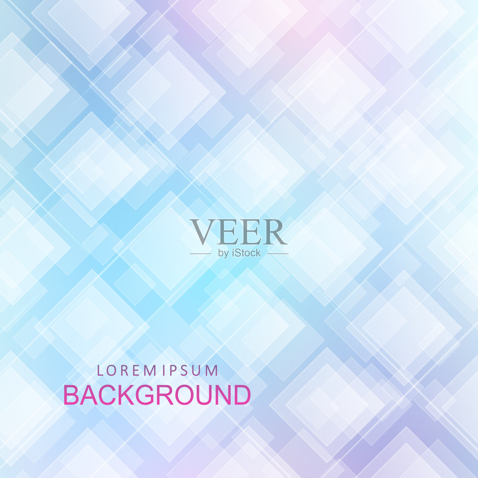 抽象的光几何背景，混乱绘制的正方形和细条纹插画图片素材