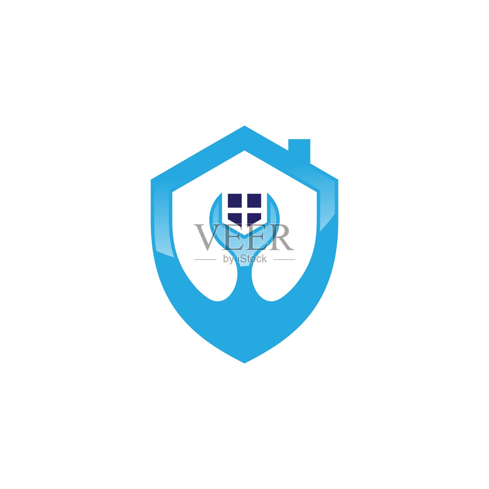 家用修理标志模板与杂工工具符号插画图片素材