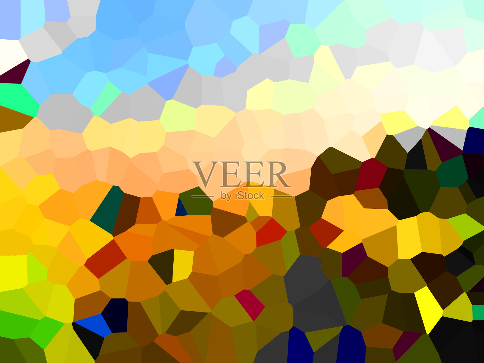 像素模式插图与各种明亮的颜色创建像素模式风格。插画图片素材