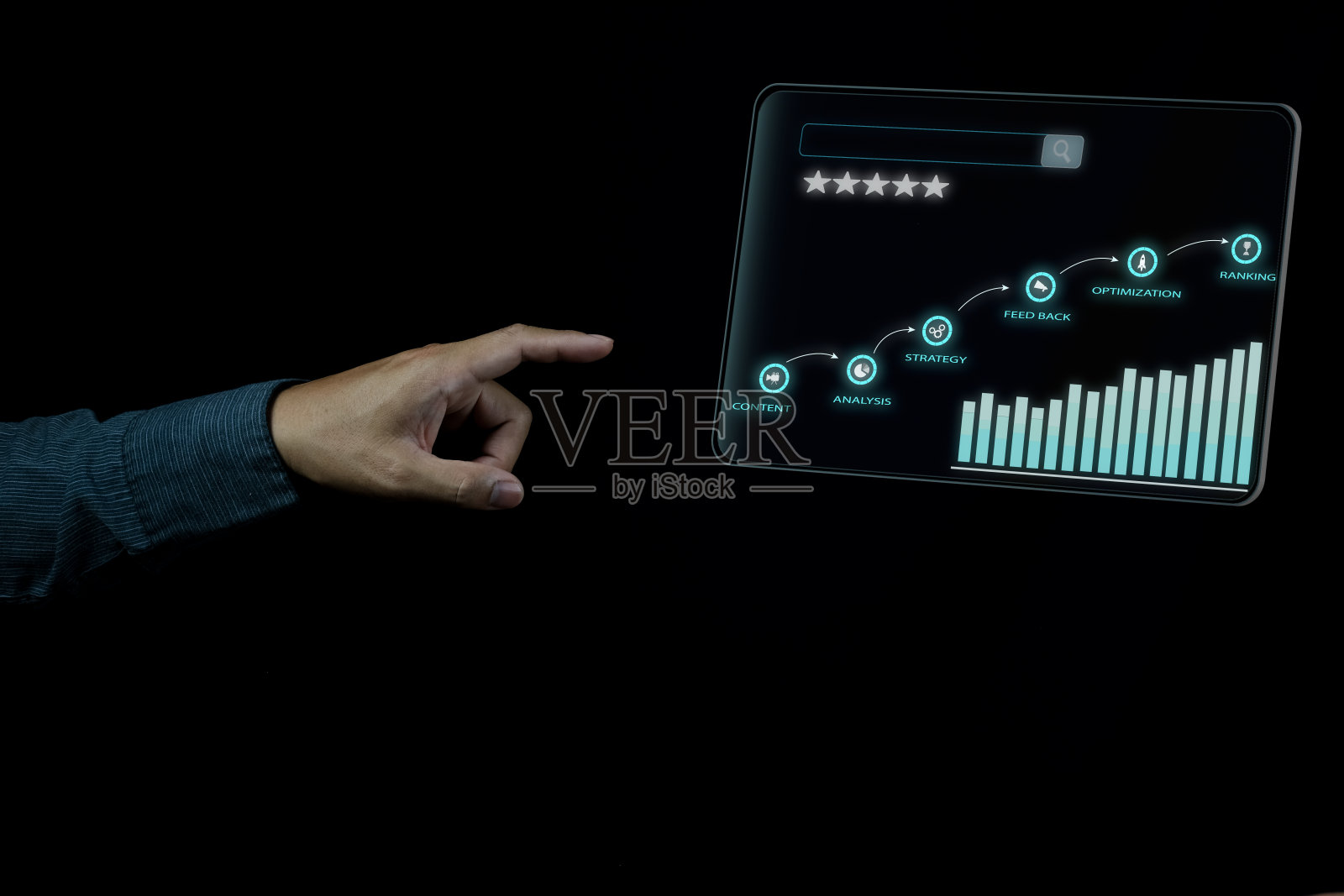数字营销SEO图片概念创意与信息图表细节照片摄影图片