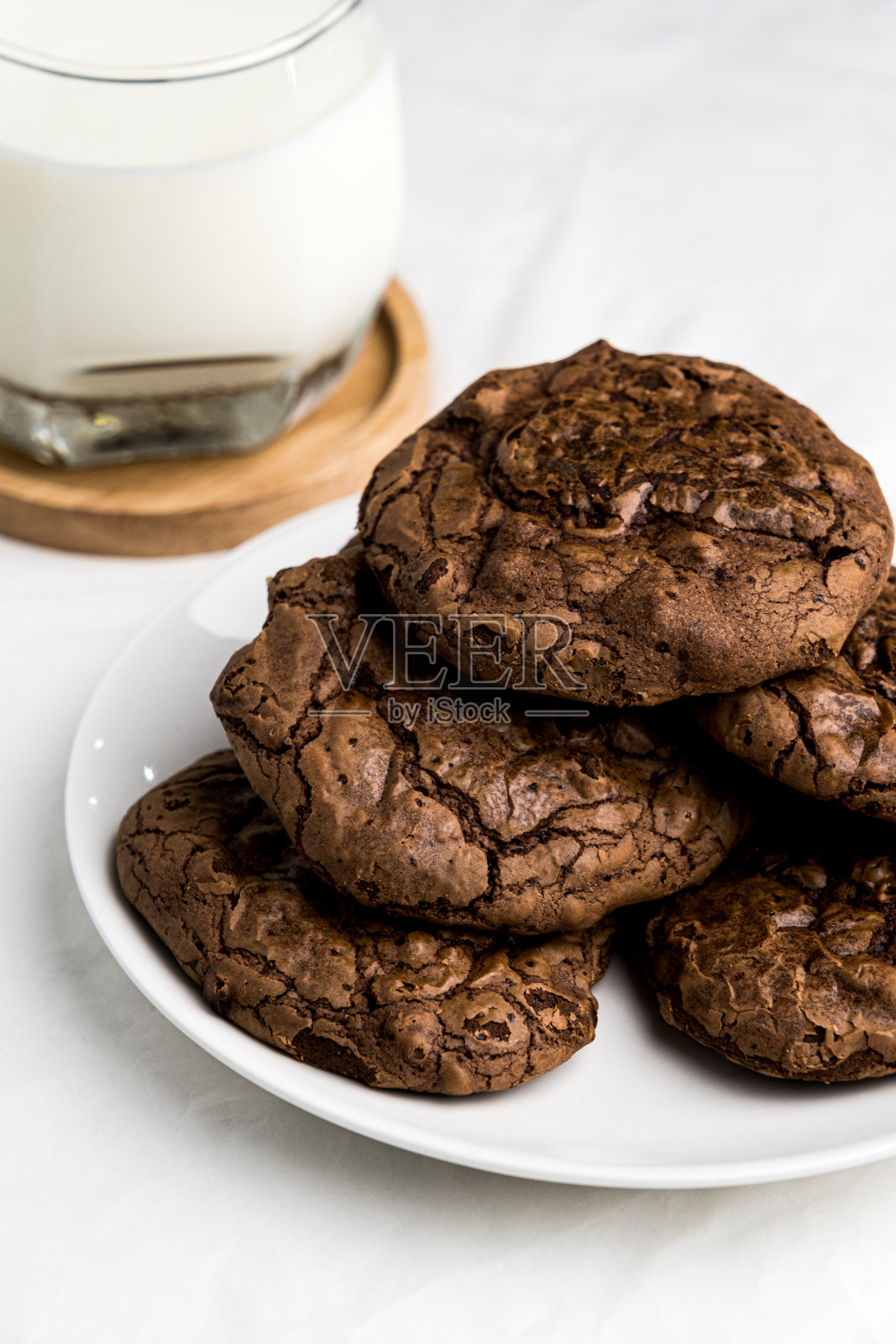 巧克力布朗尼饼干照片摄影图片