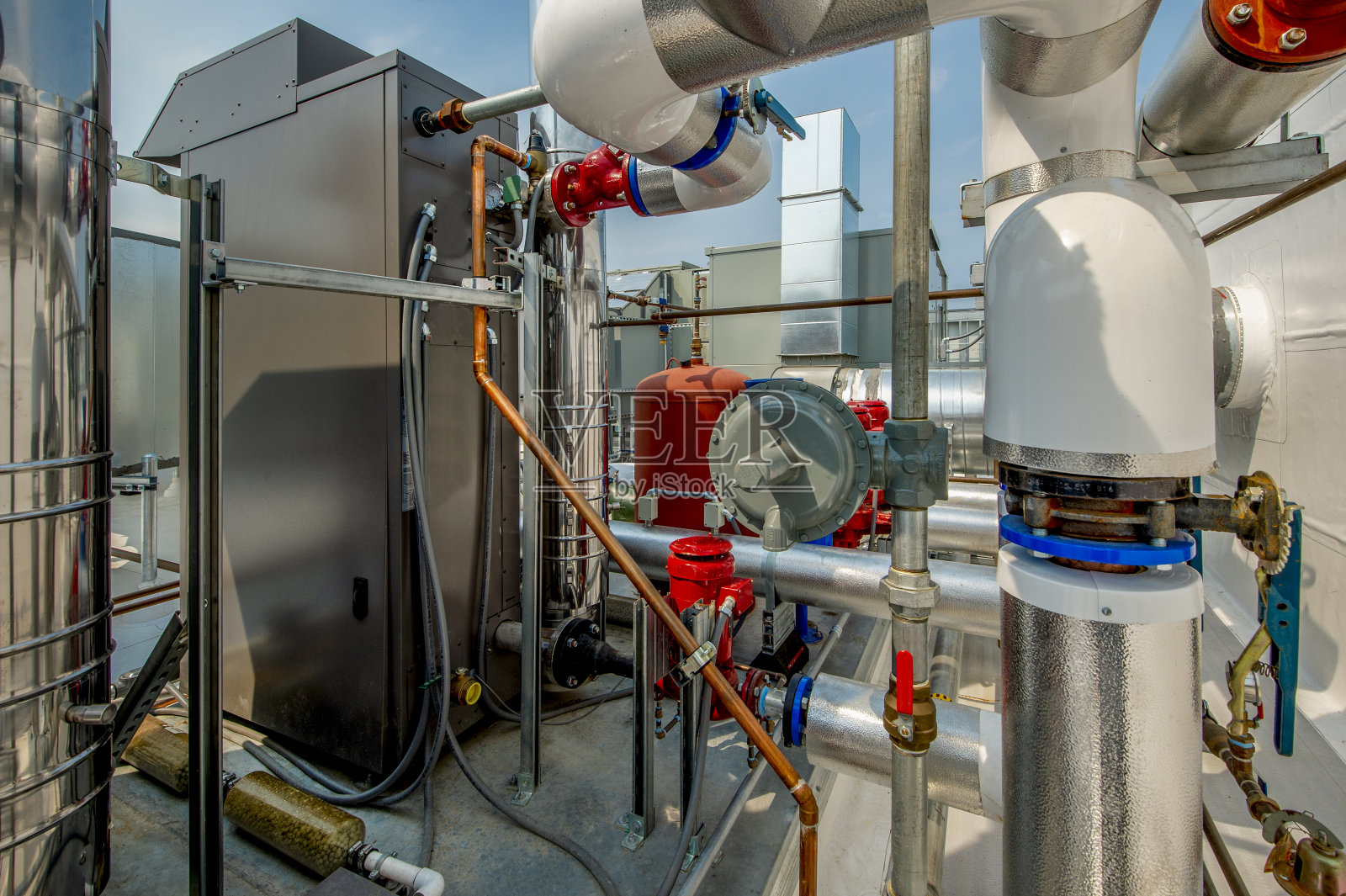 屋顶空调照片摄影图片