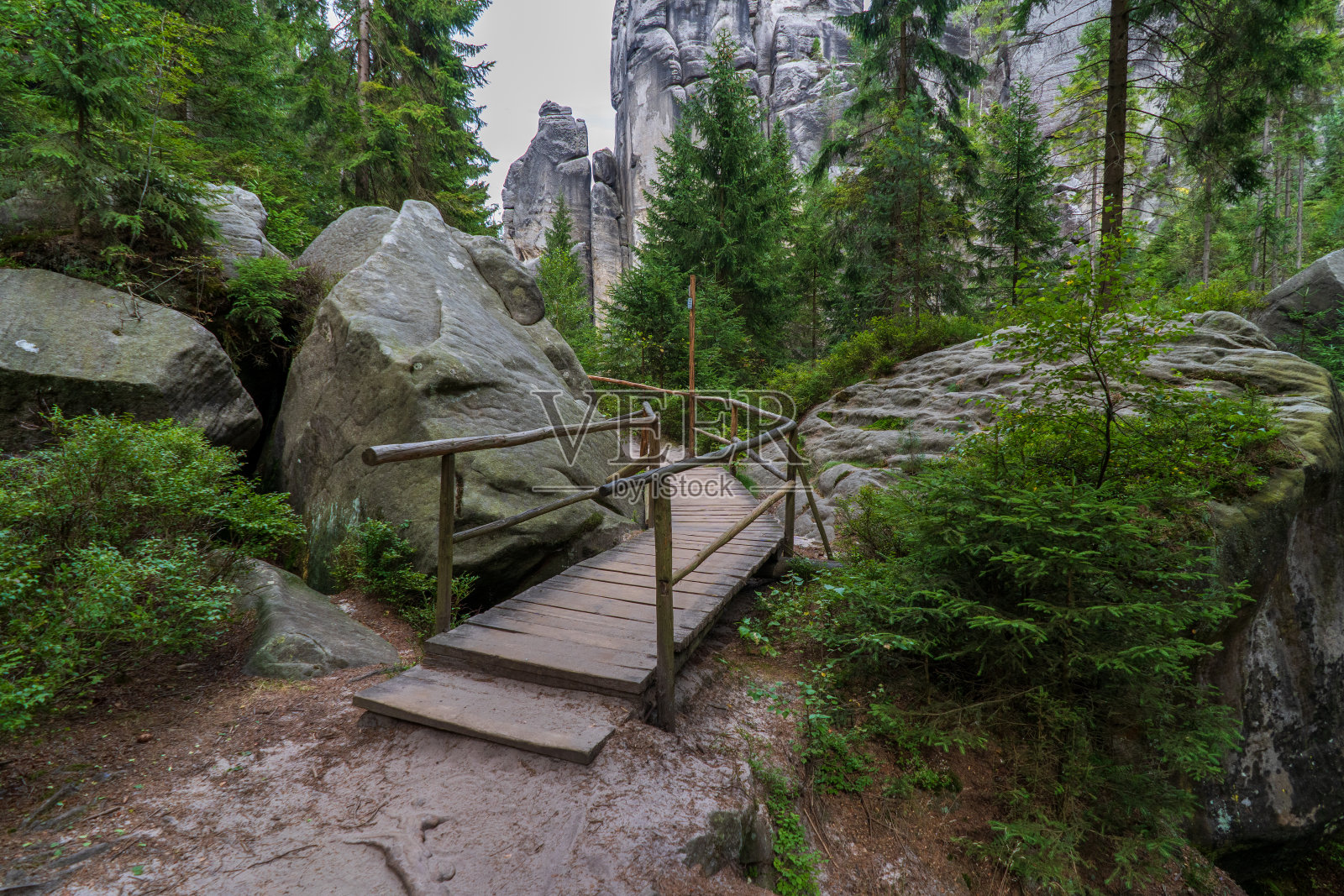 国家公园Adrspach-Teplice Rocktown，捷克共和国照片摄影图片
