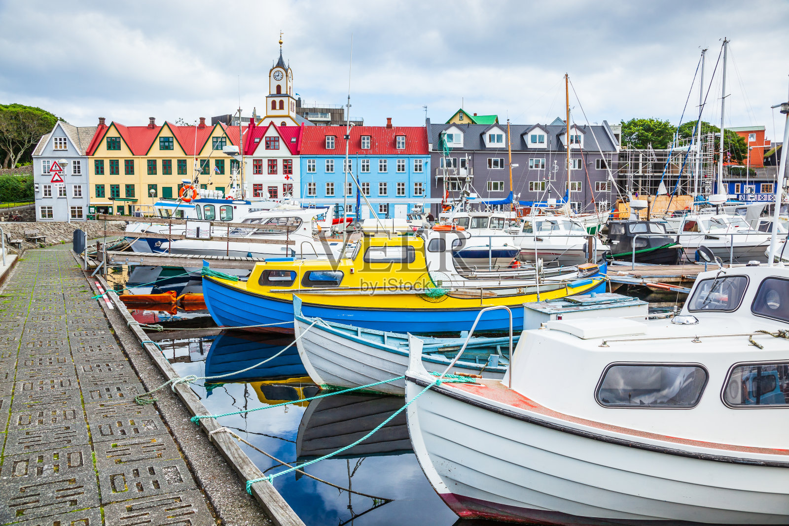 Torshavn,法罗群岛。照片摄影图片