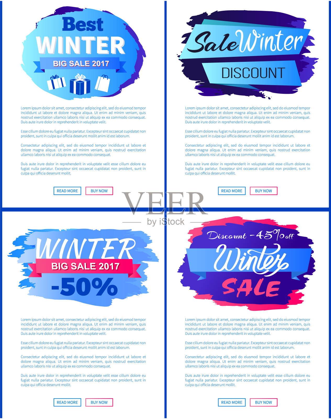 2017年冬季最佳销售矢量插画海报插画图片素材