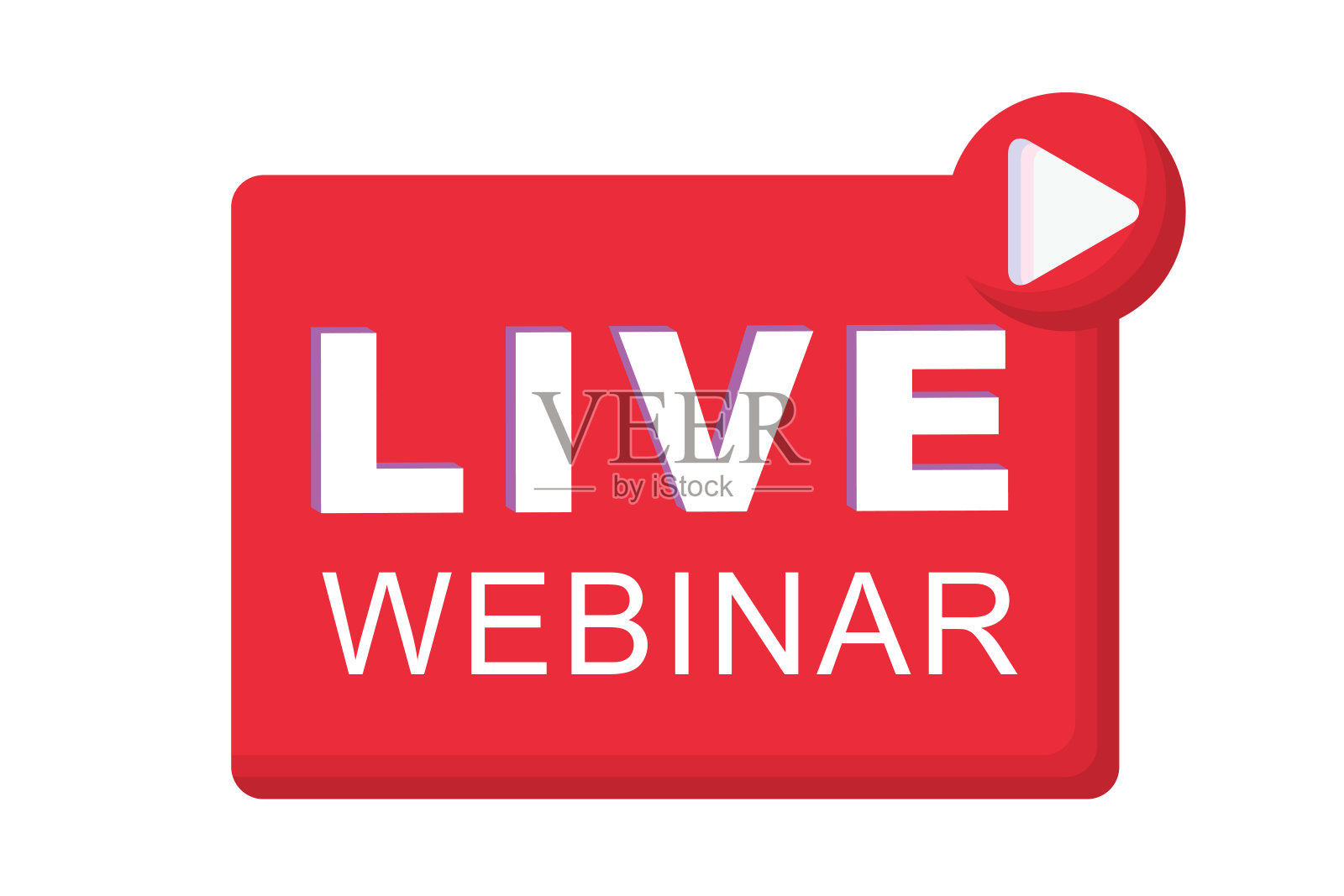 现场研讨会按钮，图标，会徽标签插画图片素材