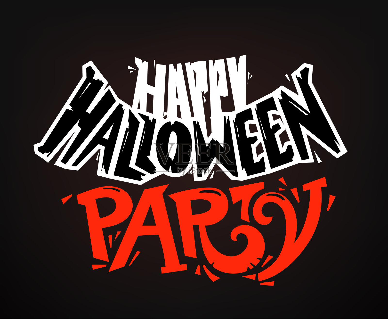 万圣节晚会公告向量横幅快乐插画图片素材