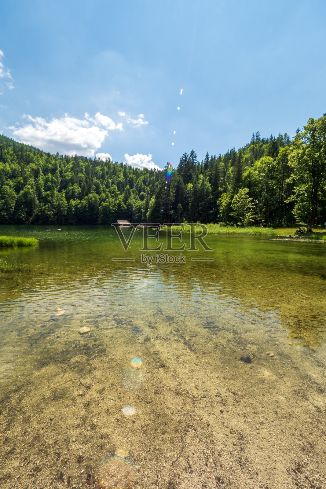 传奇的托普利茨湖风景，Ausseer土地地区，斯蒂里亚，奥地利照片摄影图片