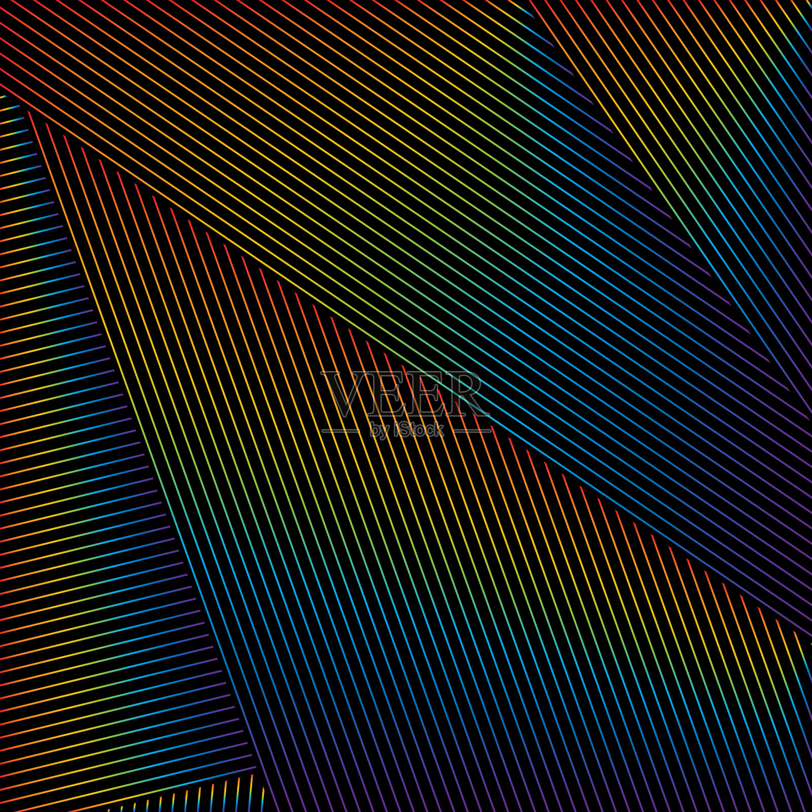 抽象的黑色背景与对角条纹线。条纹纹理-矢量插图插画图片素材