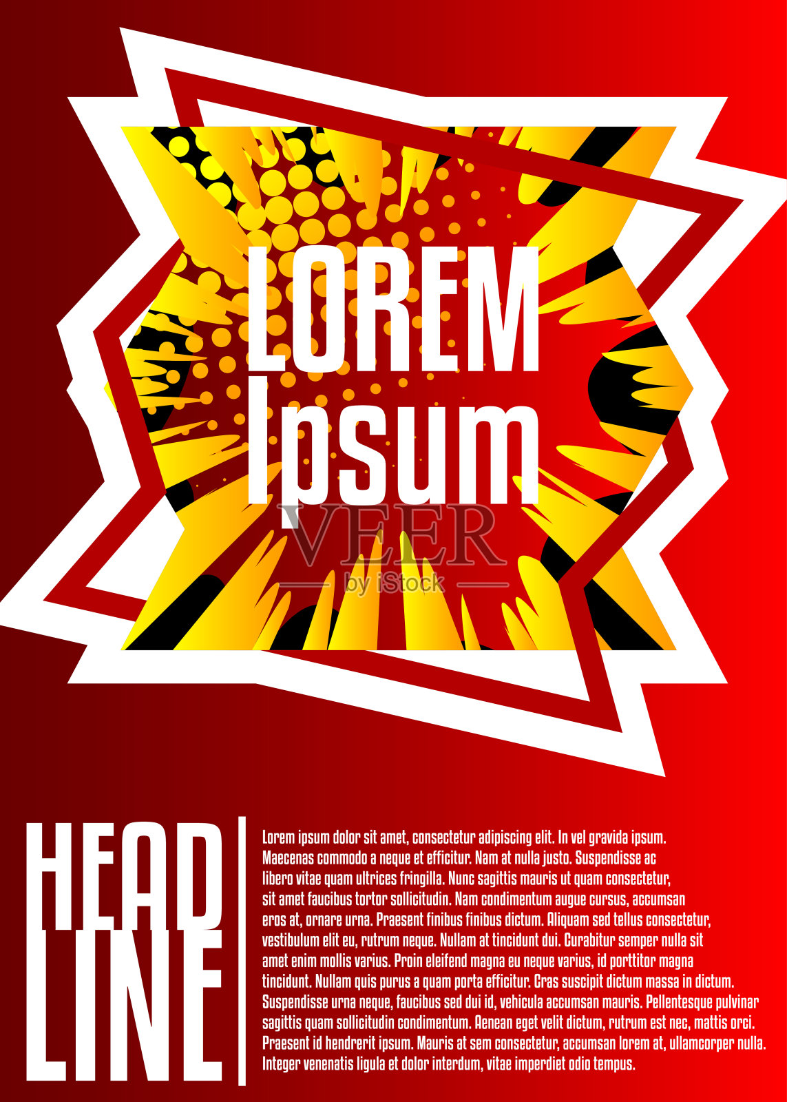 封面设计模板与漫画书元素设计模板素材