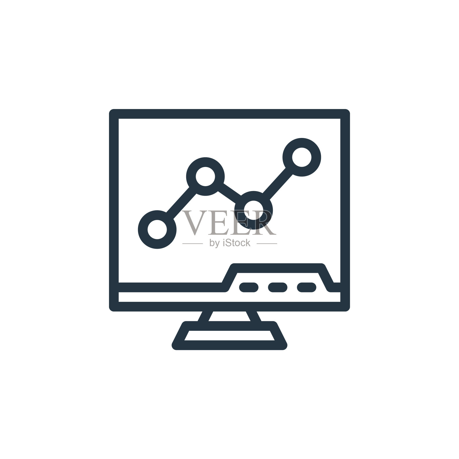 分析矢量图标孤立在白色背景。轮廓，细线分析图标，用于网站设计和手机，应用程序开发。细线分析轮廓图标矢量插图。插画图片素材