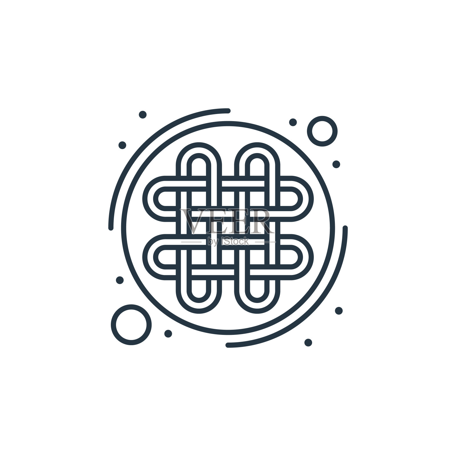 凯尔特矢量图标孤立在白色背景。轮廓，细线凯尔特图标网站设计和移动，应用程序开发。细线凯尔特轮廓图标矢量插图。插画图片素材