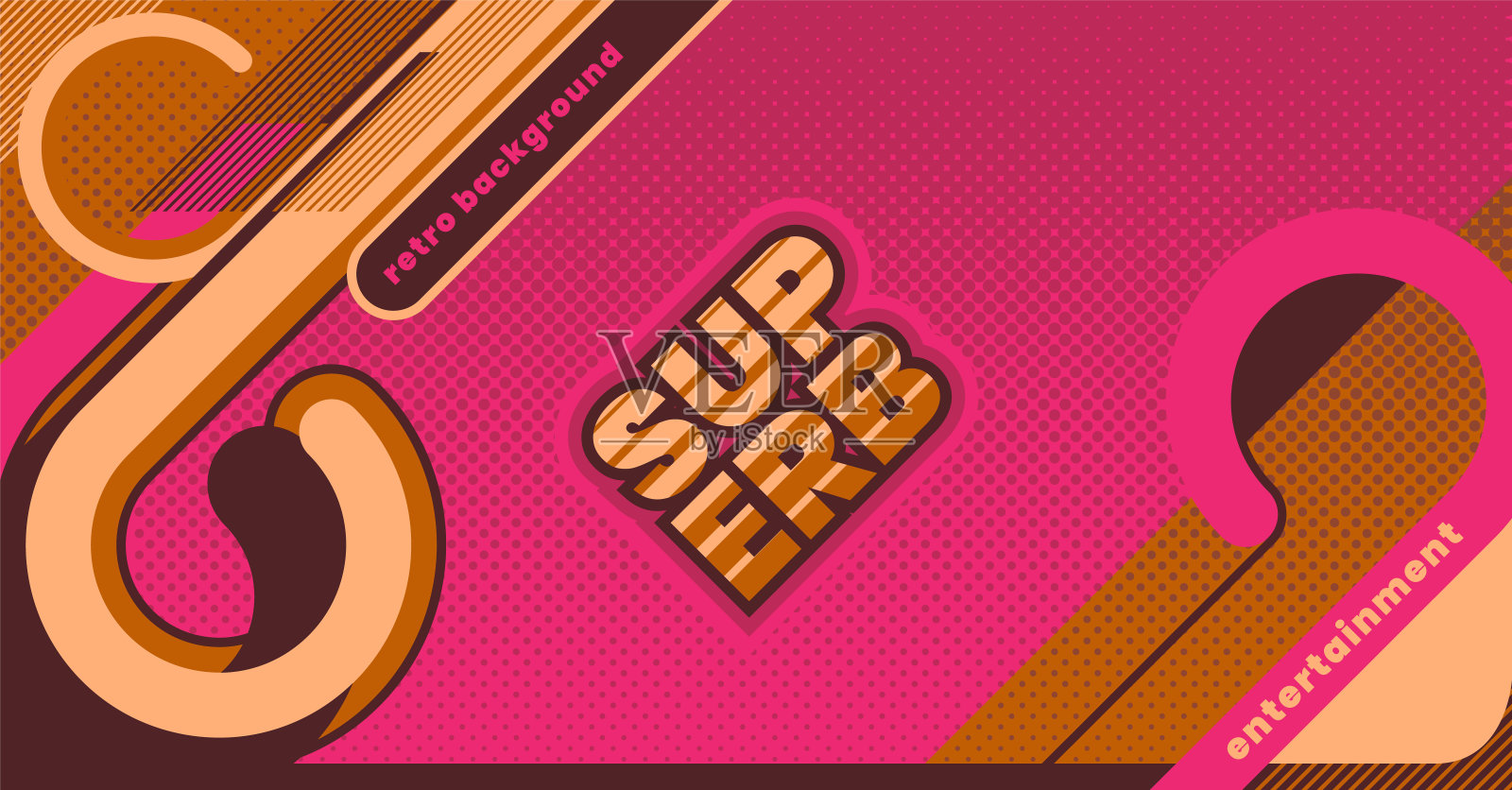 抽象复古的背景。插画图片素材