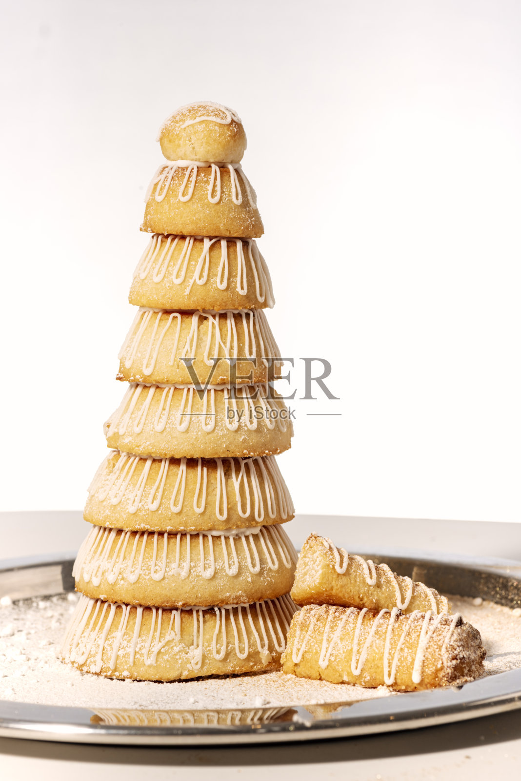 以白色背景为背景的丹麦新年庆祝照片摄影图片