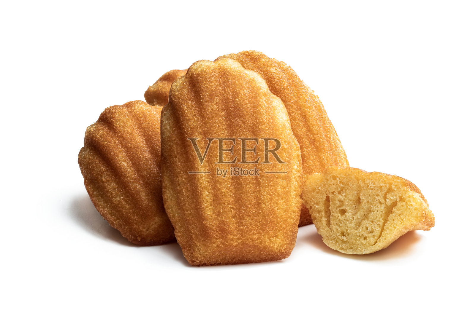 自制玛德琳蛋糕，法式海绵蛋糕照片摄影图片