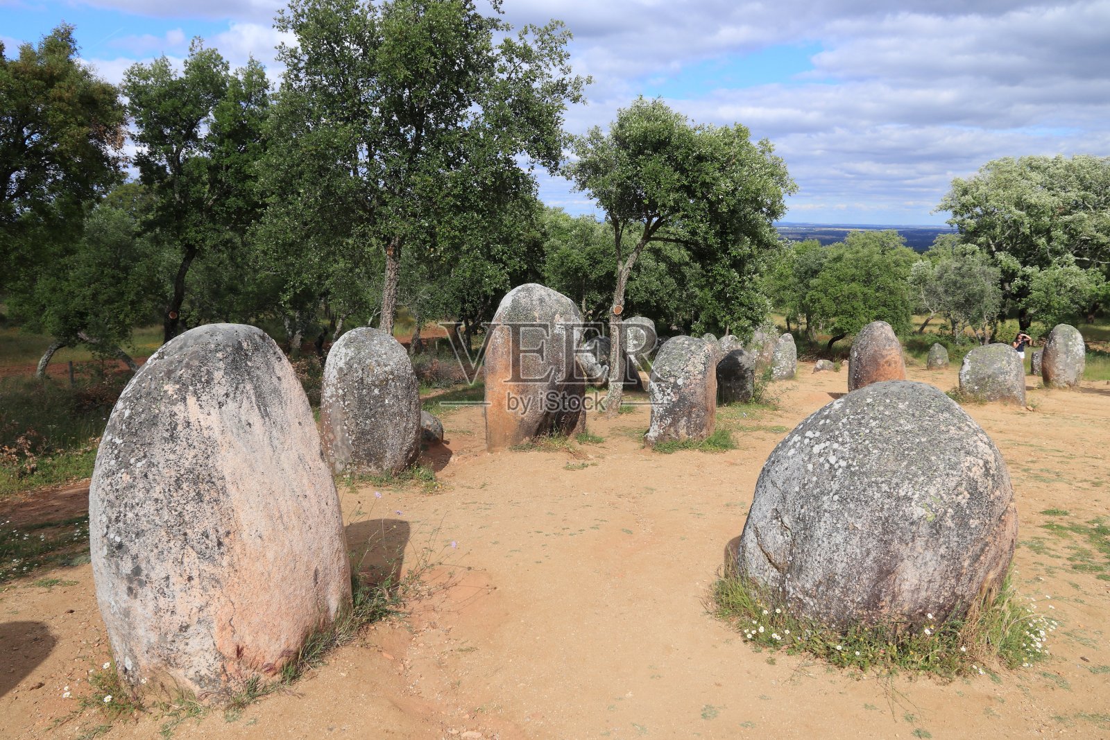 葡萄牙新石器里程碑式的照片摄影图片