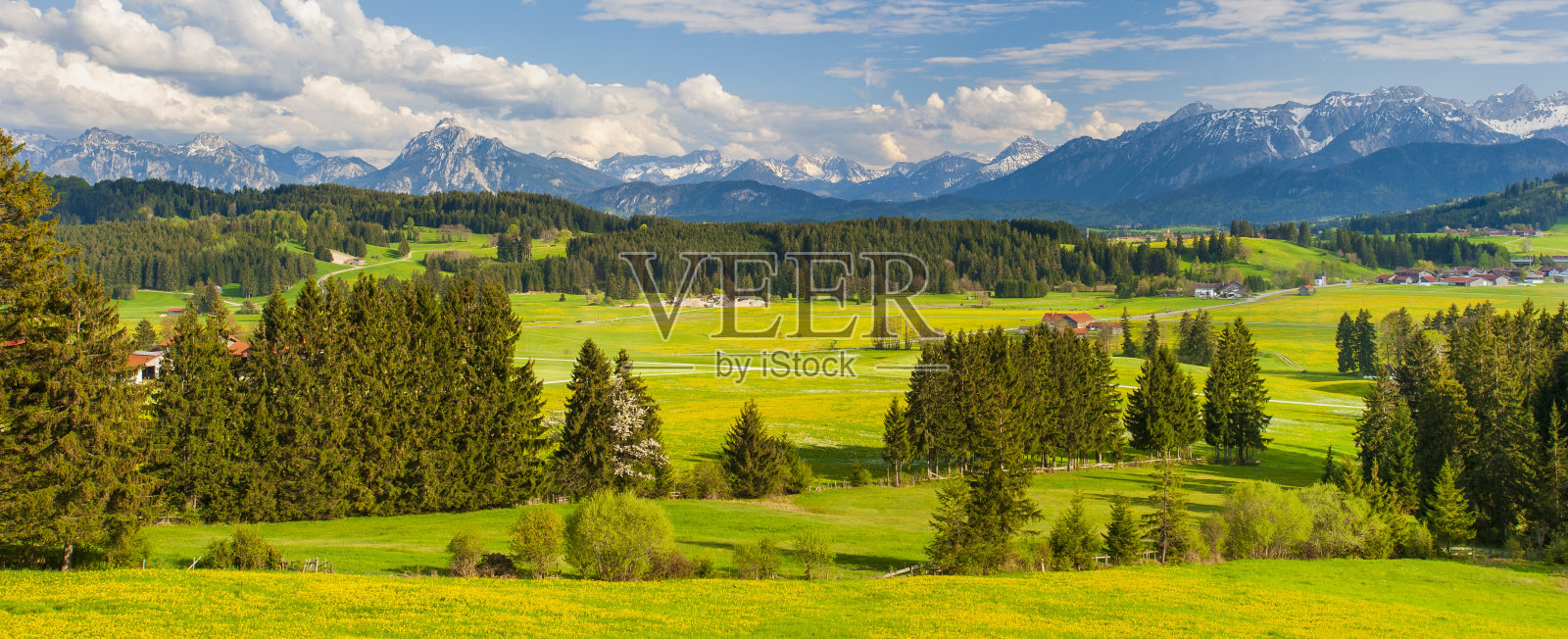 美丽的巴伐利亚全景照片摄影图片