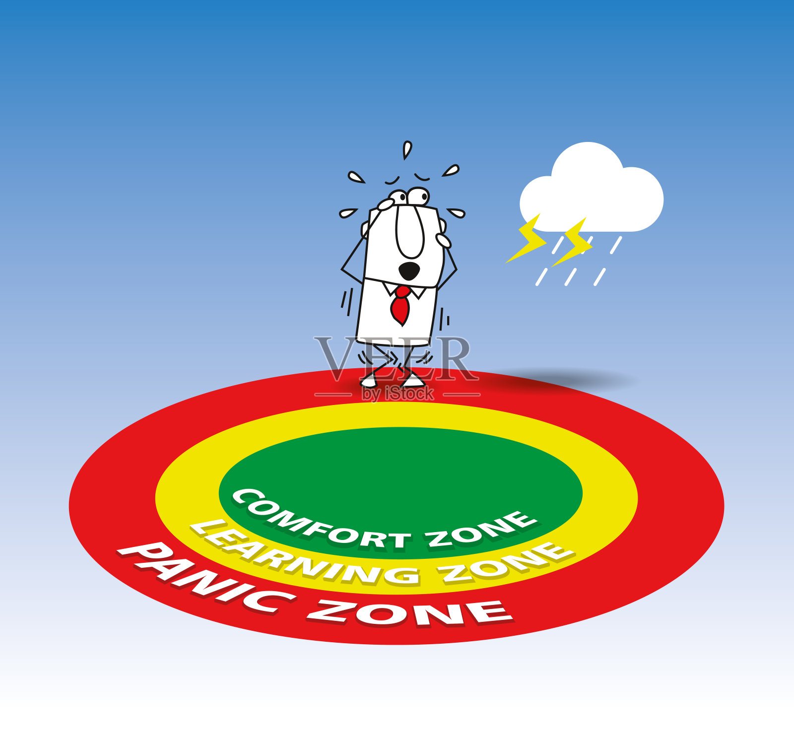 这是恐慌区插画图片素材