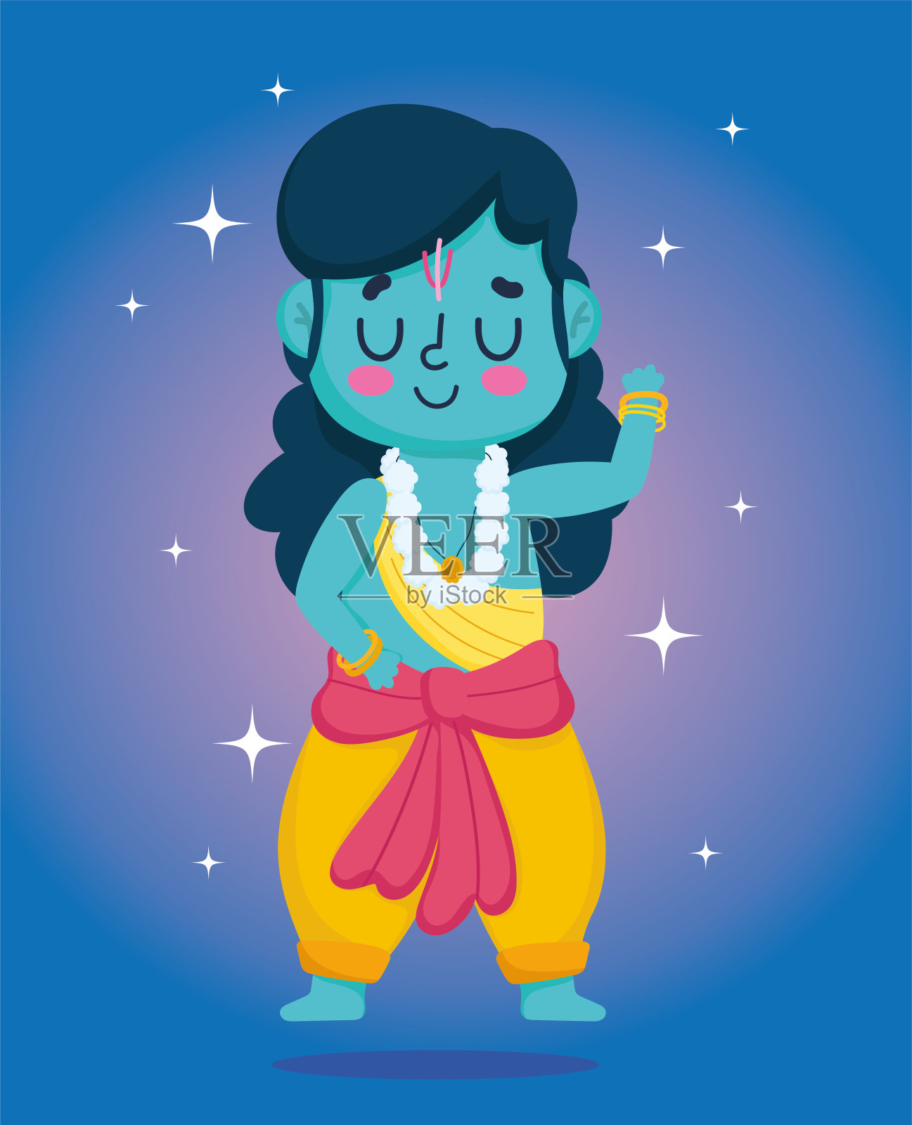 印度的杜塞赫拉节快乐，传统宗教特征是印度教设计元素图片