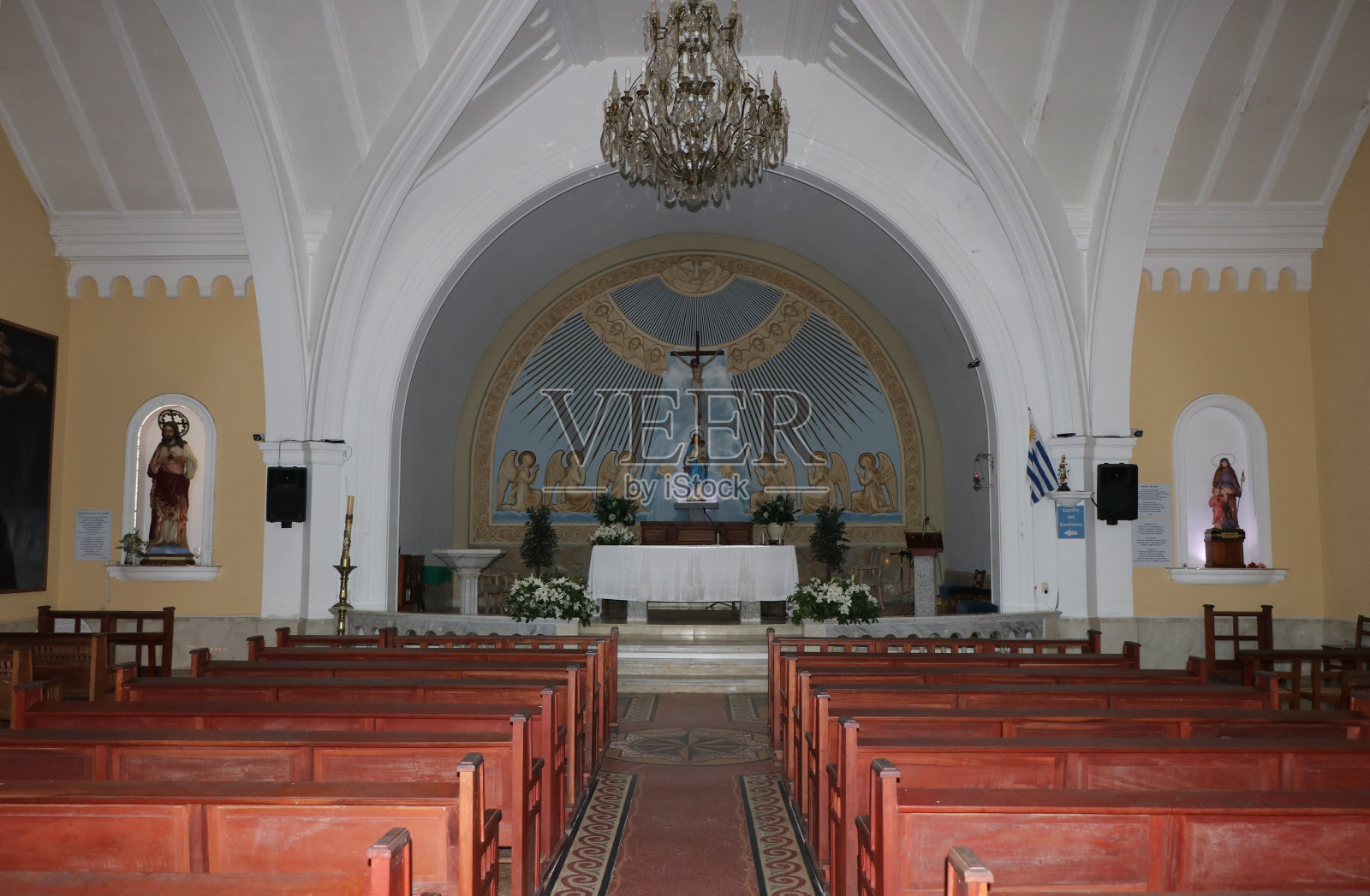 烛台圣母教堂照片摄影图片