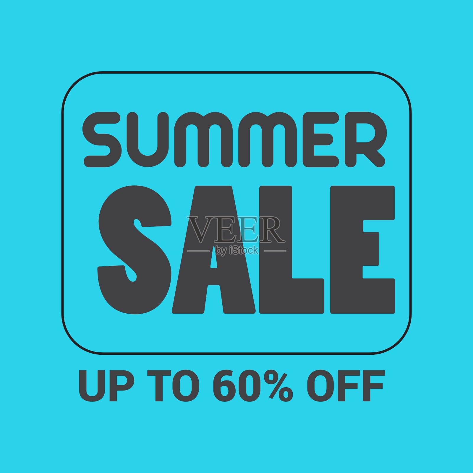 夏季销售标志旗帜矢量模板设计元素图片