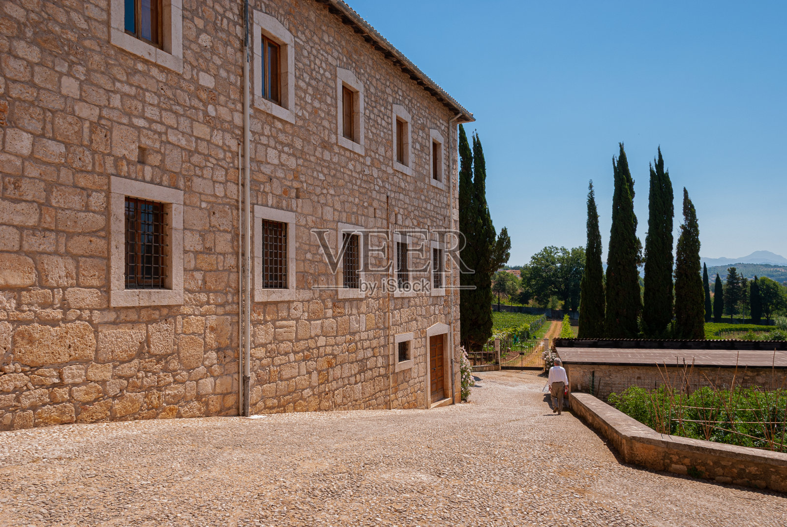 奥利，弗罗西诺，拉齐奥。卡萨马里修道院。照片摄影图片