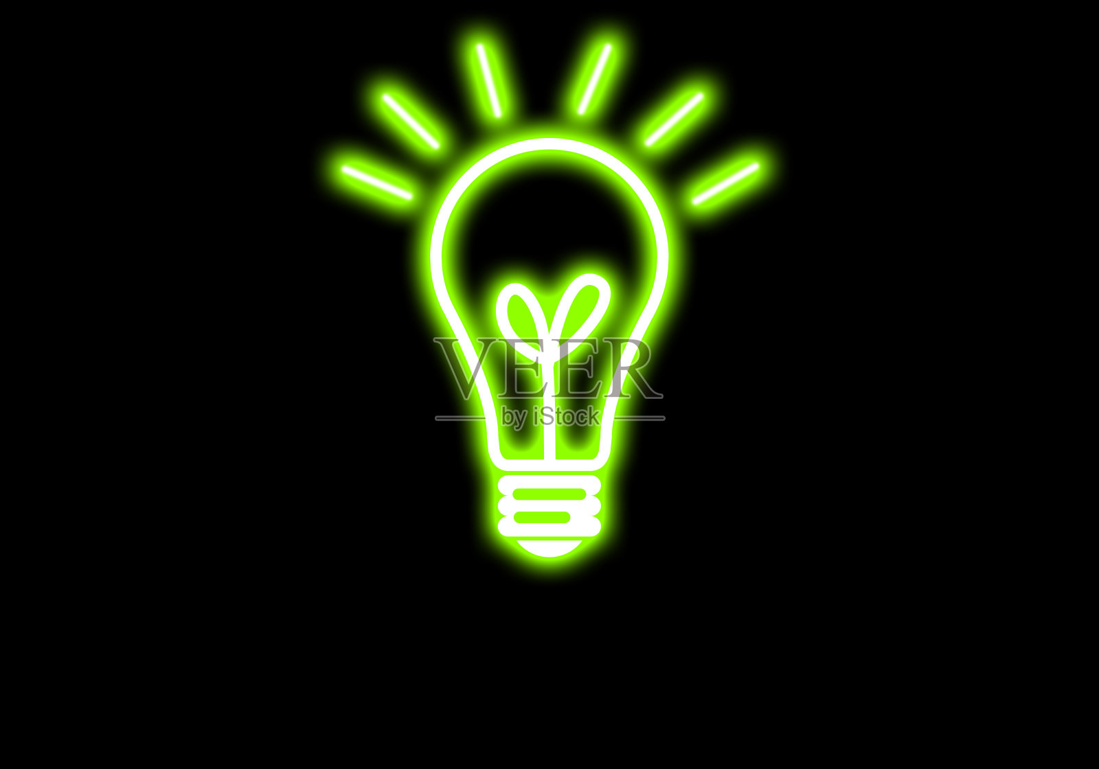 霓虹灯设计元素图片