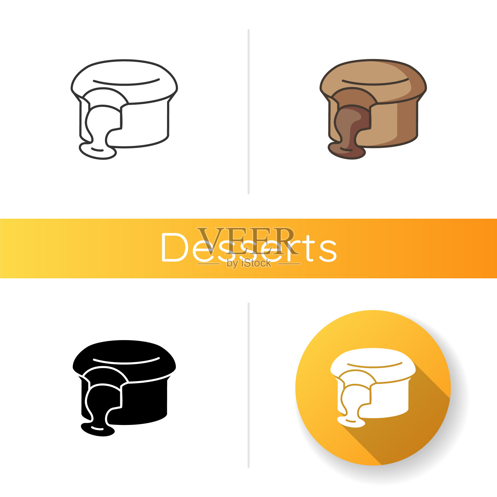 巧克力图标方旦糖插画图片素材