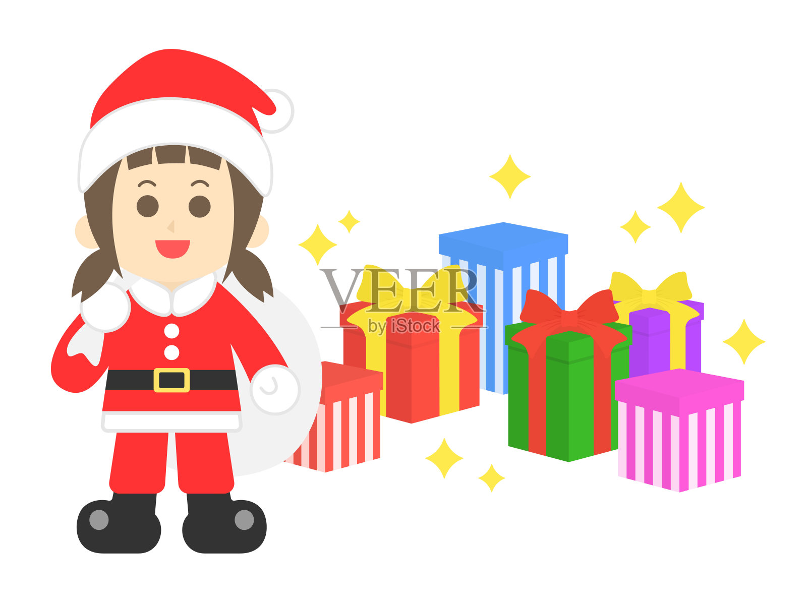 圣诞老人设计元素图片