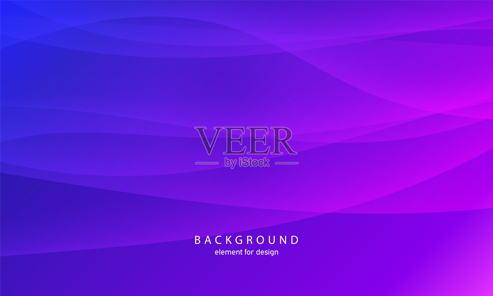 抽象的波浪元件设计。数字频率跟踪均衡器。程式化的线条艺术背景。使用混合工具创建彩色闪亮的波浪线。曲线波浪线，平滑条纹向量紫色插画图片素材