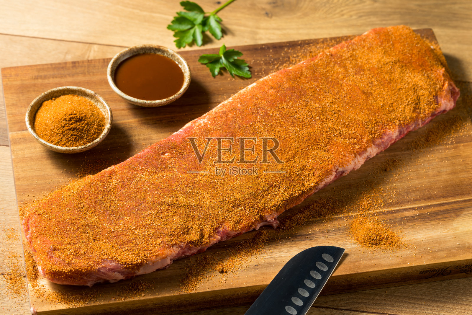 生圣路易斯烧烤排骨照片摄影图片