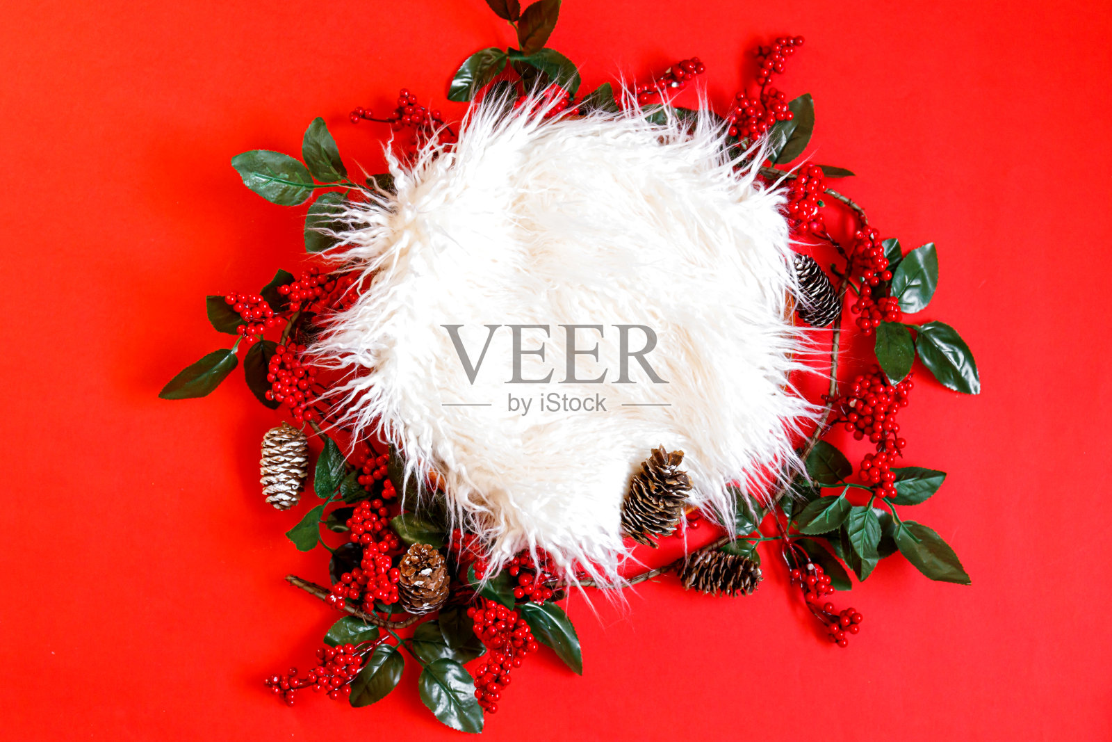 数码圣诞背景新生儿摄影照片摄影图片