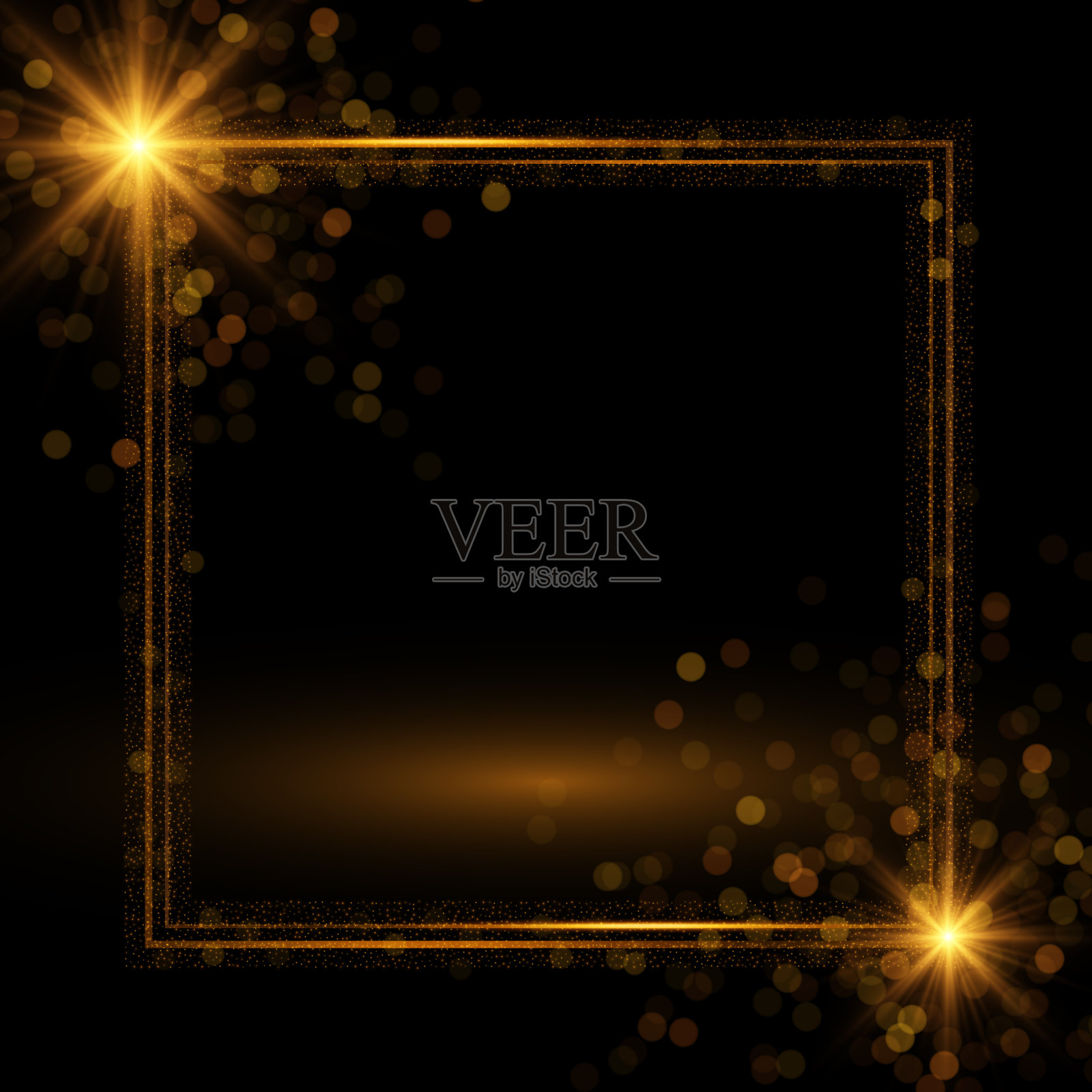 金色豪华横幅设计。插画图片素材