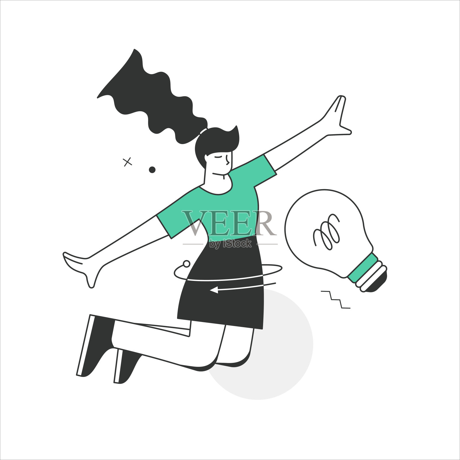 概念线插图插画图片素材