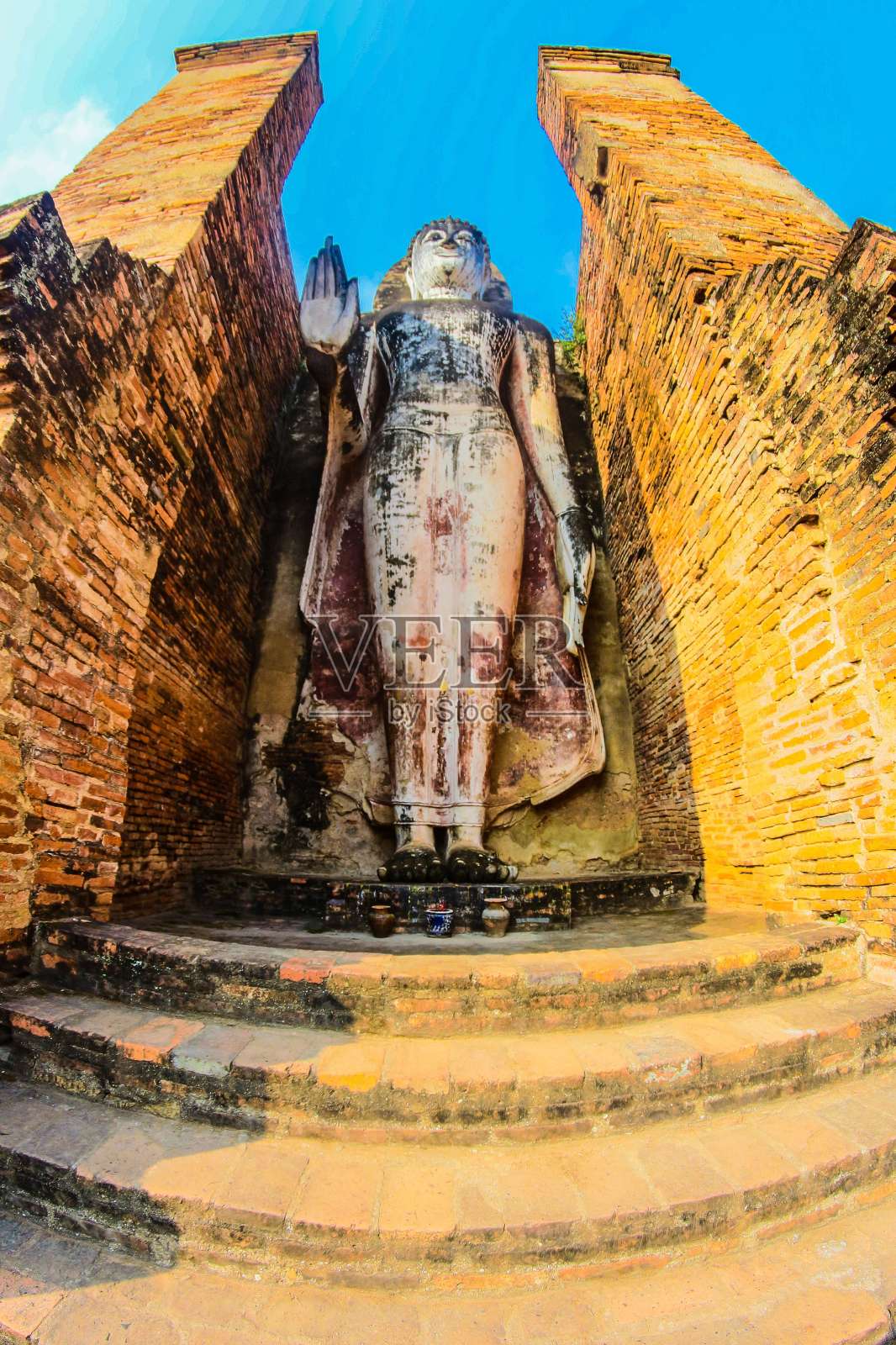 素可泰历史公园，位于泰国素可泰省照片摄影图片