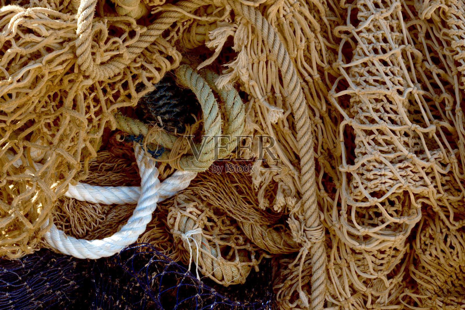 渔网质地，海洋背景照片摄影图片