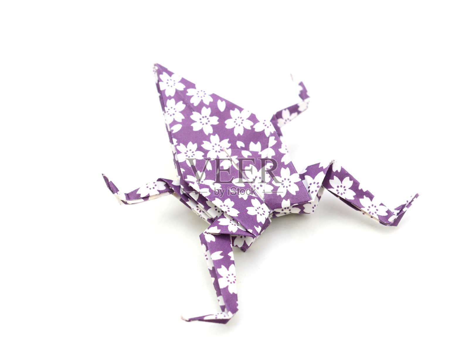 纸折纸青蛙照片摄影图片