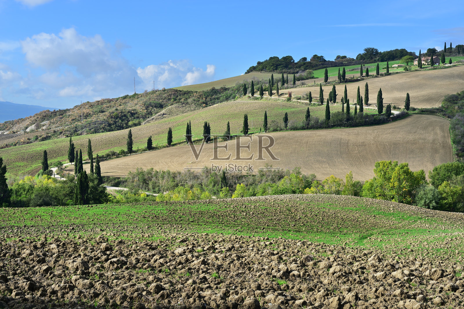 托斯卡纳乡村景观照片摄影图片