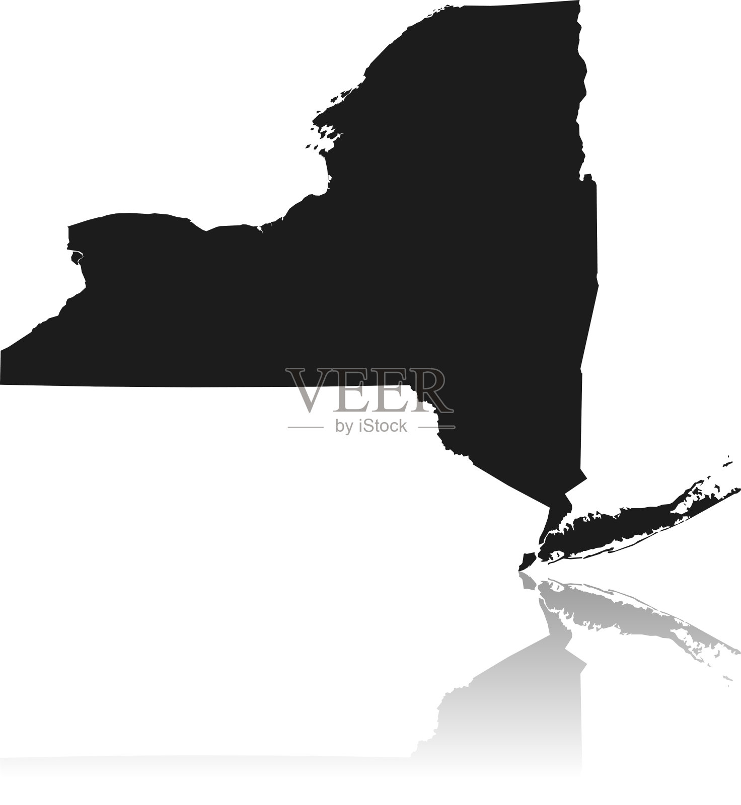 纽约地图插画图片素材